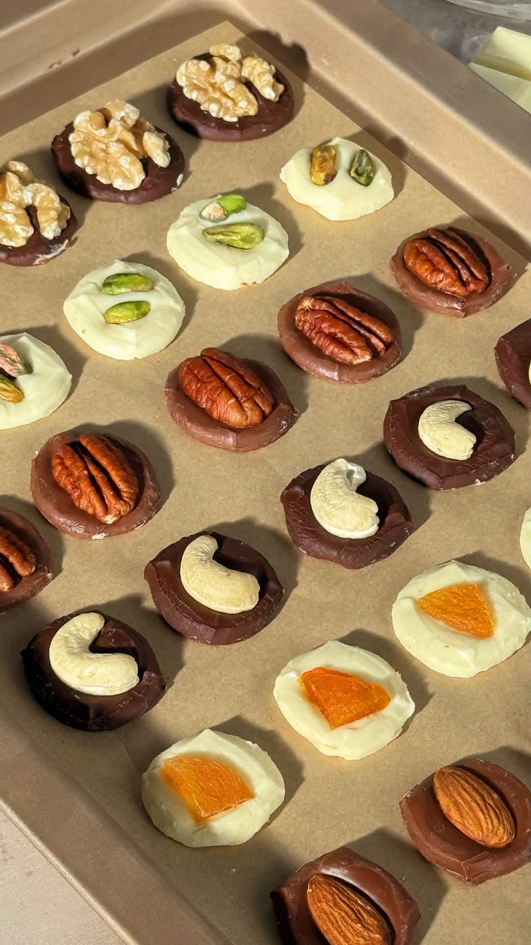 Snack de chocolate y frutos secos 